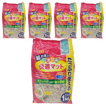 GEX 小動物舒適紙墊料  1000g  5袋
