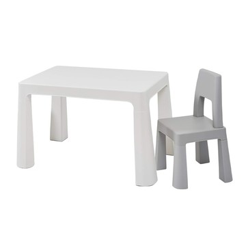 韓系書桌椅 一桌一椅 BS8817 環保PP材質  灰色