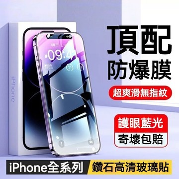 抗藍光保護貼 高清玻璃貼 適用 蘋果 iPhone17Air 16 15 14 13 12 11 ProMax 保護貼