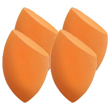 gloss&glow 斜角3D立體美妝蛋  4個  橘色