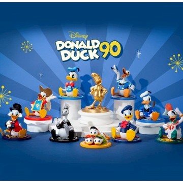 POP MART 泡泡瑪特 DUCK 迪士尼唐老鴨90周年系列 玩具 限量 公仔 盲盒 一中盒 隱藏