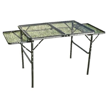 山之客 升降提包桌 SZK357 香檳色 鋁合金鋼網 露營折疊桌