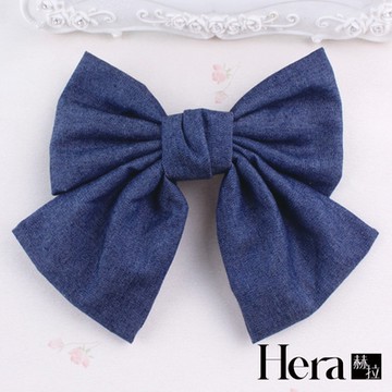【Hera 赫拉】森林系大蝴蝶結牛仔彈簧夾 H112031406