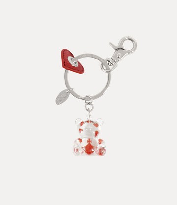 Vivienne Westwood Teddy Resin Keyring Resin Red One Size Unisex