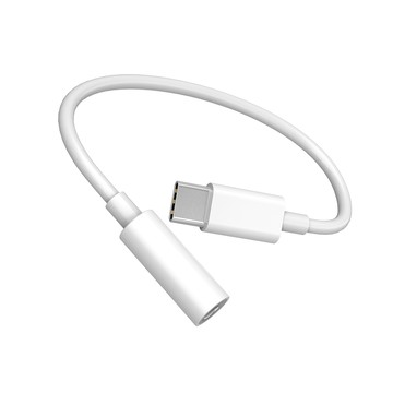 LineQ 高音質Type-C 轉3.5mm 音源孔抗噪短線音頻線-10cm