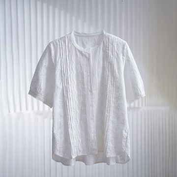 刺繡蕾絲襯衫433790