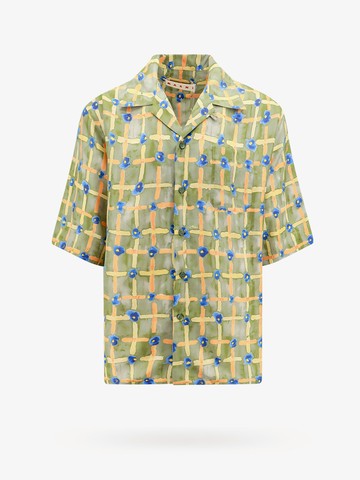 Habotai silk shirt with saraband print - MARNI - gender_Man