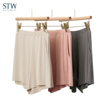 STW無痕家居褲女莫代爾夏季薄款寬松休閑可外穿瑜伽運動短褲睡褲