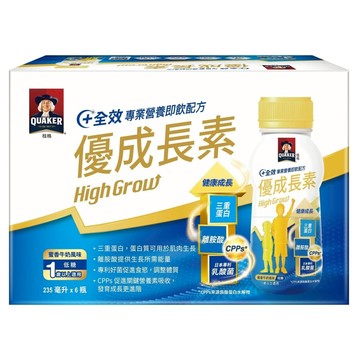 QUAKER 桂格 優成長素 即飲配方  235ml  6瓶
