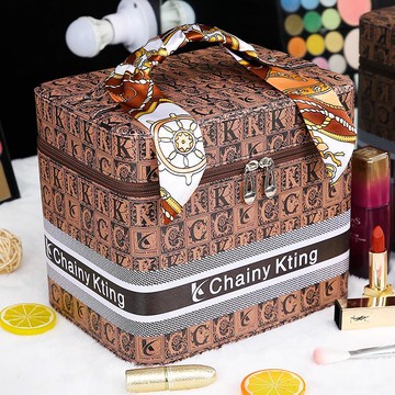 古法外出化妝包新款ins高顏值女便攜大容量收納盒化妝收納包 YJ/101 免運 快速出貨