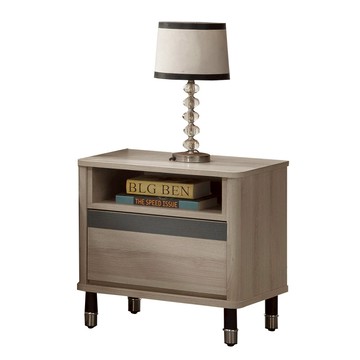 【Hampton 漢汀堡】埃理克白橡木床頭櫃