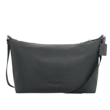 COACH 大款斜背包 單肩包 鵝卵石紋真皮 肩背包 側背包 斜背手袋 CAJ70 黑色(現貨)指定Outlet商品5折起☆現貨【送禮首選★APP下單點數4倍送】