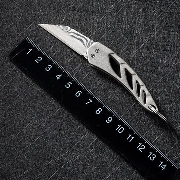 鏤空鈦合金拆快遞小刀子鑰匙扣掛件創意個性汽車鏈圈環開箱小工具