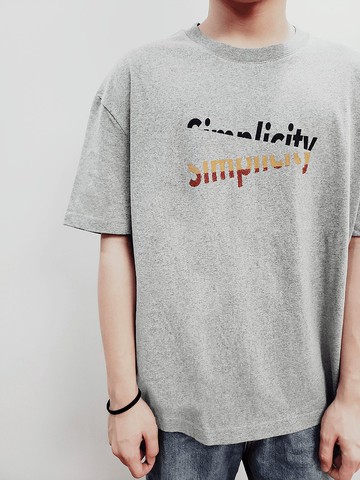 原創 Simplicity系列 Oversize落肩T-shirt 情侶款