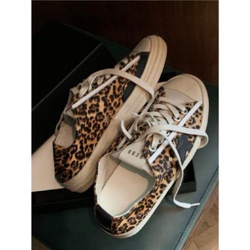 真皮做舊小臟鞋板鞋女2025新款復古厚底系帶星星帆布休閑小白鞋女