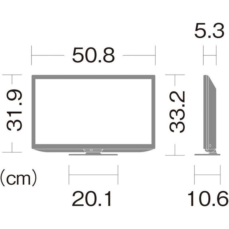 シャープ 22V型 液晶 テレビ AQUOS 2T-C22DE-B フルハイビジョン 外