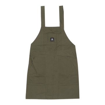 Converse 洋裝 Apron Woven Dress 女款 綠 吊帶裙 多口袋 匡威 10023203A01