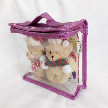 妞妞絲 - 透明收納袋【SGS安心認證】-玫瑰煙粉 (XXS)