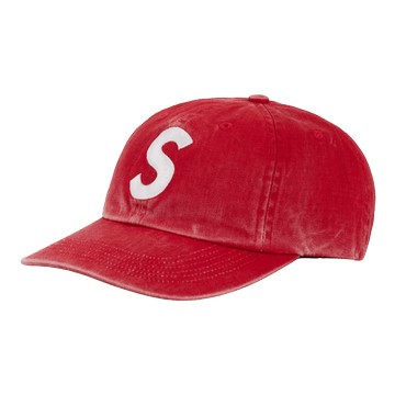 PIGMENT COATED S LOGO 6 PANEL RED