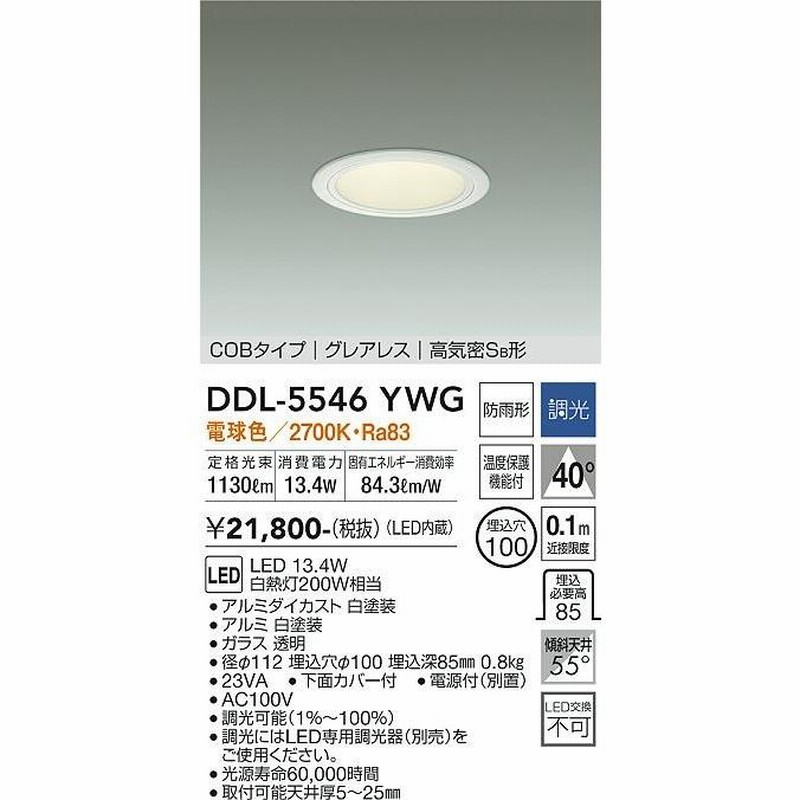 ダイコーDDL-6102YW LEDダウンライト 電球色 9個セット DAIKO LEDダウンライト DDL-6102YW 電球色9個セット ライト・照明