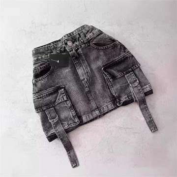 跨境電商女短裙加內搭防走光國復古哥特黑色Y2k迷你滑雪時尚原宿