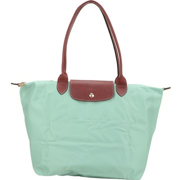 LONGCHAMP Le pliage 原創系列 長提把摺疊水餃包(L/青瓷綠)