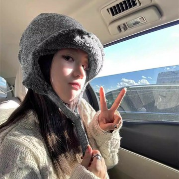 【明星同款保暖】羊毛護耳帽 雷鋒帽 漁夫帽 飛行帽 羊羔毛帽子 冬季保暖帽 加厚防風 可拆卸護耳 日系復古 男女通用