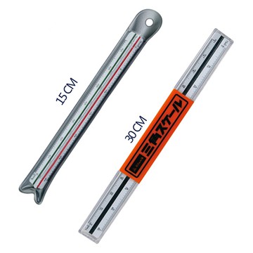 萬事捷 MBS 30cm三角比例尺 4109