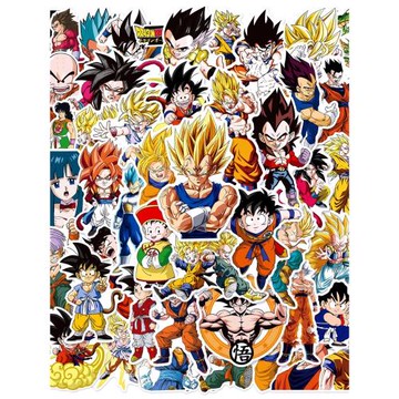 200張日漫七龍珠悟空孫悟飯貼紙動漫手機殼行李箱手賬兒童防水貼