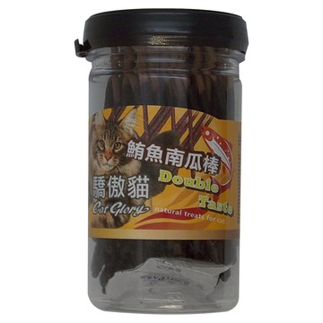 Cat Glory 驕傲貓 鮪魚泥裹南瓜棒罐裝，18個月以上貓咪適用，雙重美味，促進消化，罐裝保存  鮪魚泥裹南瓜  150g  1罐