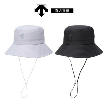 【DESCENTE】GOLF 迪桑特 男士 輕量高爾夫漁夫帽(淺灰色/黑色)