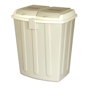 【this-this】二分類掀蓋式垃圾桶75L - 米白色