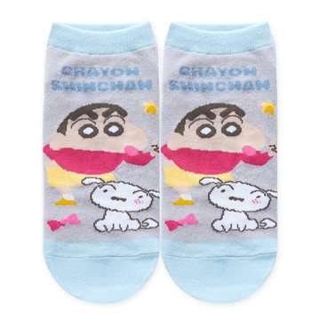 蠟筆小新直版襪(灰)-多尺寸任選