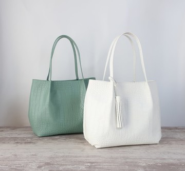 蓬鬆打褶托特包・M尺寸・訂製商品