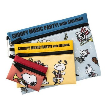 日本代購 史努比 旅行收納包三件組 派對款 PEANUTS SNOOPY 嘻嘻日貨🐾