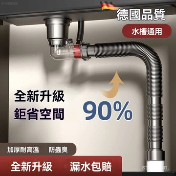 🔥臺灣出貨🔥【店鋪熱銷】廚房洗菜盆下水管配件單槽套裝洗碗池防反臭通用下水器排水管全套 水槽通用 水管 排水管 絕不漏水