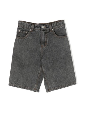 Molo - Art washed denim shorts - kids - Organic Cotton/Cotton - 104 - Black