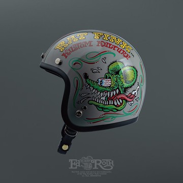 Gallop X Rat Fink 老鼠芬克 聯名限定安全帽 窄版小帽體 灰色