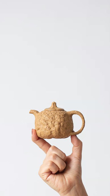 送禮紫砂壺茶壺小供春 手绘证书 150cc 精品陈腐黄金段泥 正宗润