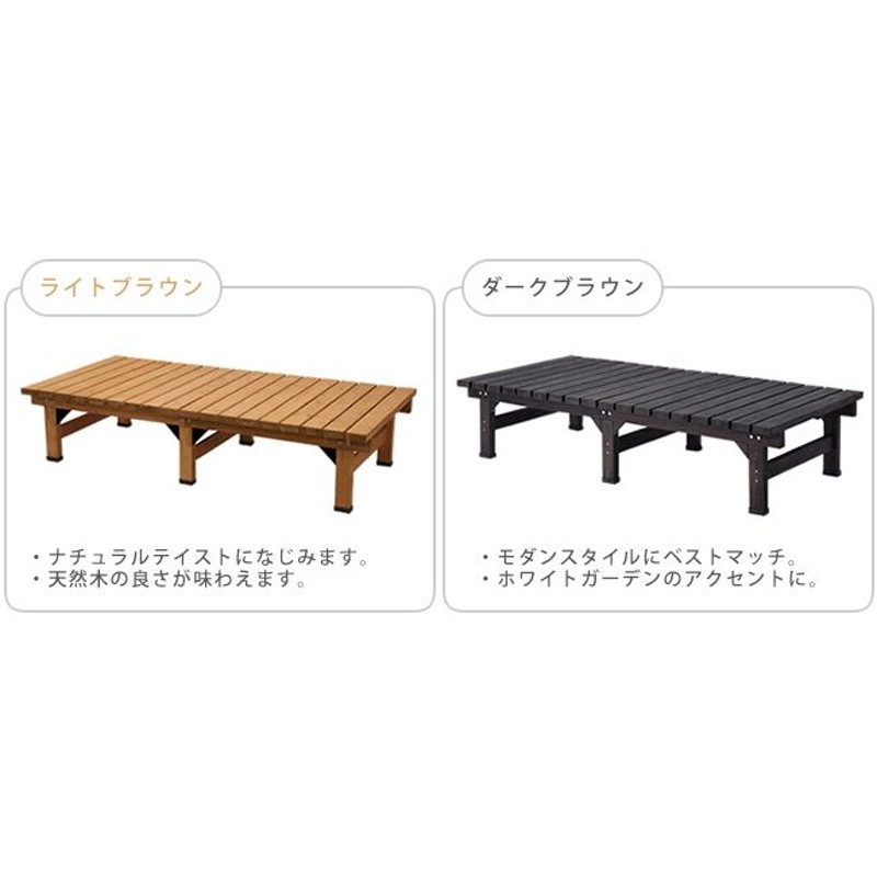 デッキ縁台 180×90cm ウッドデッキ風 簡単 縁側 本格的 DIY 木製 天然木 庭 ベランダ マンション おしゃれ 小型 北欧 ガーデン 屋外  家具 | LINEブランドカタログ