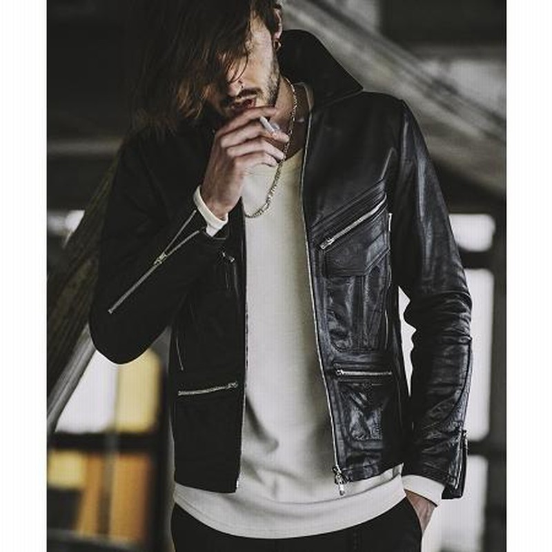 キッドバッファローレザー70s-BLZ レザーブルゾン(851203-218L) 70%OFF【NO ID.(ノーアイディー)】ｷｯﾄﾞﾊﾞｯﾌｧﾛｰﾚｻﾞｰ70s-BLZ レザー