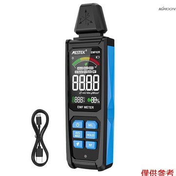 MESTEK EMF02電磁輻射儀檢測儀 高壓線磁場輻射儀器 強度干擾電磁波家用高頻檢測儀 射頻/電場/磁場檢測 VA反