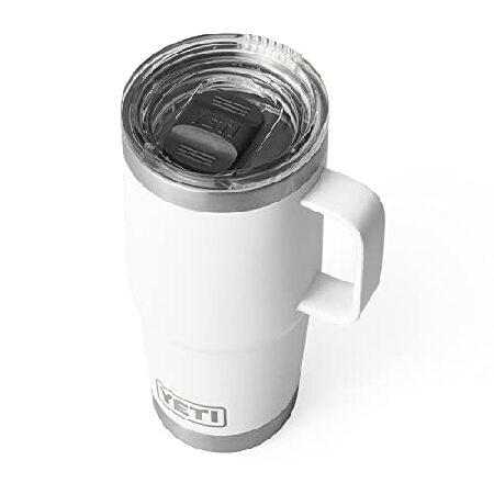 YETI Rambler 20 oz Travel Mug, Stainless Steel, Vacuum Insulated with Stronghold Lid, White並行輸入