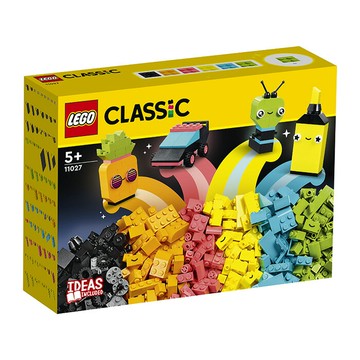 LEGO 樂高 CLASSIC 經典系列 11027 創意螢光趣味套裝 【鯊玩具Toy Shark】
