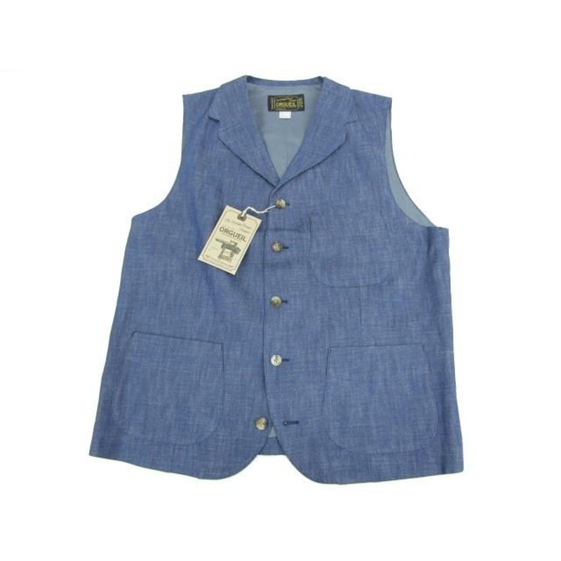 ORGUEIL オルゲイユ Denim Gilet デニムジレ ベスト OR-4095B SIZE:40