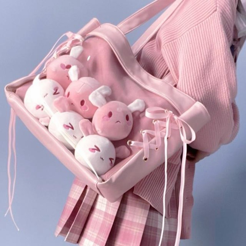 痛バ バッグ ピンク 未使用 （痛バ 痛バッグ ハンドバッグ