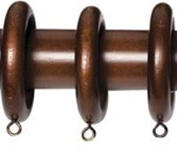 Windsor Timber Curtain Rod Rings 43mm