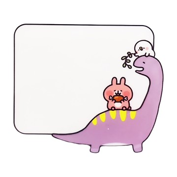 Dung Jin 敦景 卡娜赫拉的小動物 MEMO立牌 恐龍紫  10 x 9 x 4cm  1入