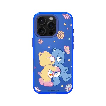 iPhone 16 Pro Clear 激光藍 - Care Bears - 抱一個