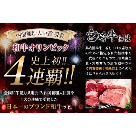 ふるさと納税 ≪4等級以上≫宮崎牛ロースステーキ(計400g)　肉　牛　牛肉　国産 CB66-23 宮崎県日南市